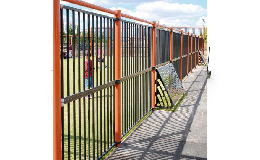 Multisport playground Deauville fence and Brazilian goal