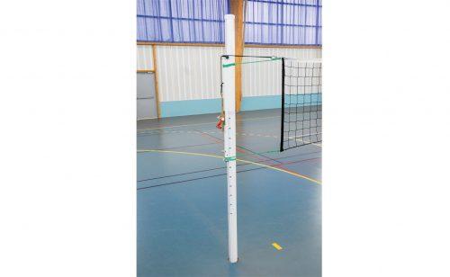 Poteau rond de volley pour la compétition en aluminium Metalu Plast équipement sportif