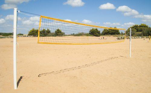 Poteaux de beach volley en aluminium utilisation loisir Metalu Plast sport de plage