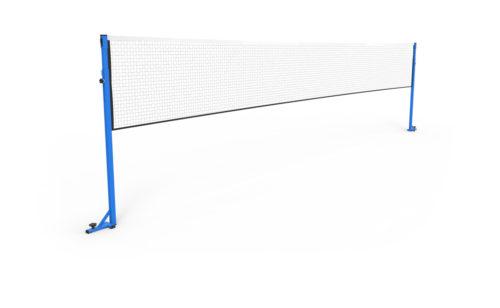 Poteaux de badminton de compétition à sceller sur embase