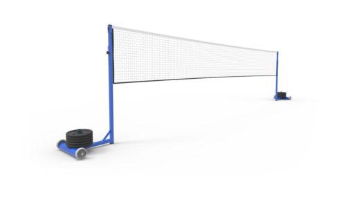 Poteaux de badminton auto-stable de compétition à lester