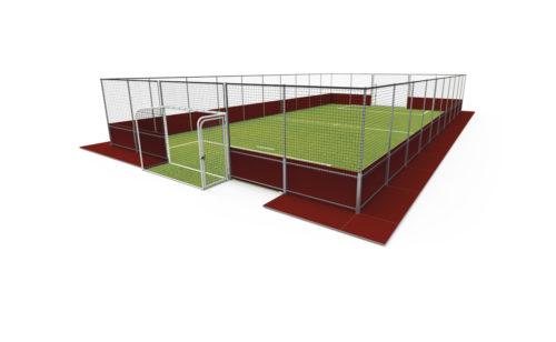 Terrain de soccer autoportant démontable - structure acier galvanisé