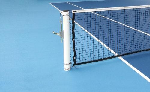 Poteau de tennis rond en acier ou aluminium plastifié
